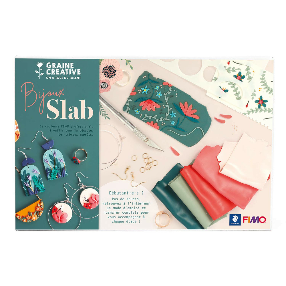 Coffret bijoux en pâte polymère - technique du slab