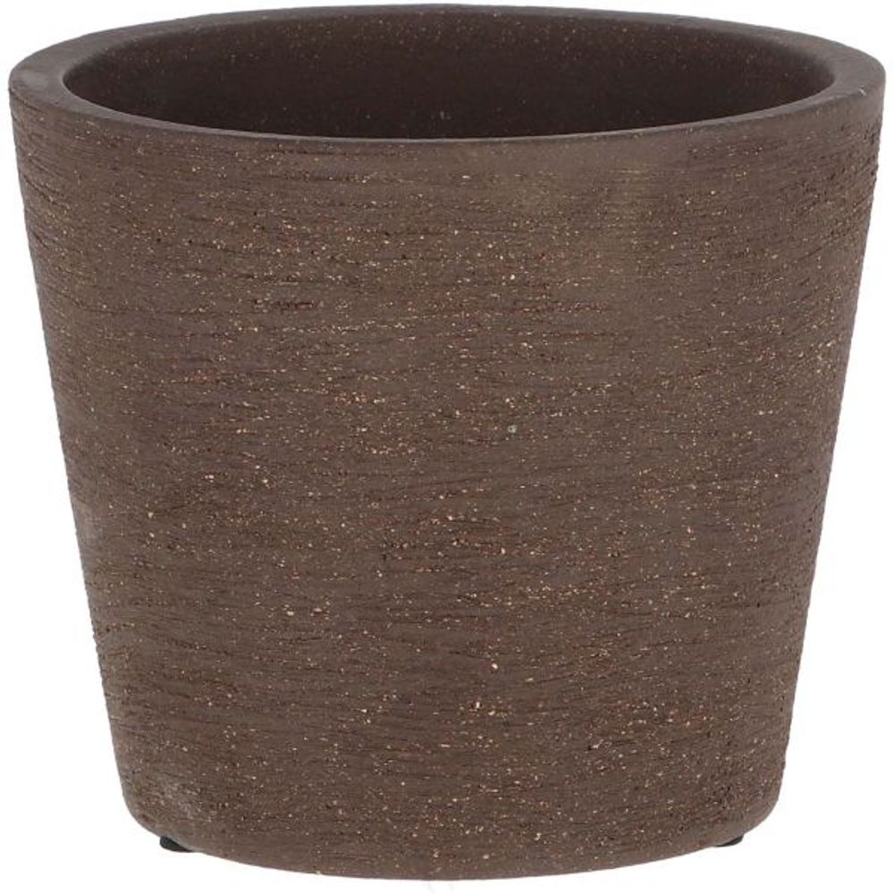 Pot de fleur en terre cuite non verni marron 15 cm