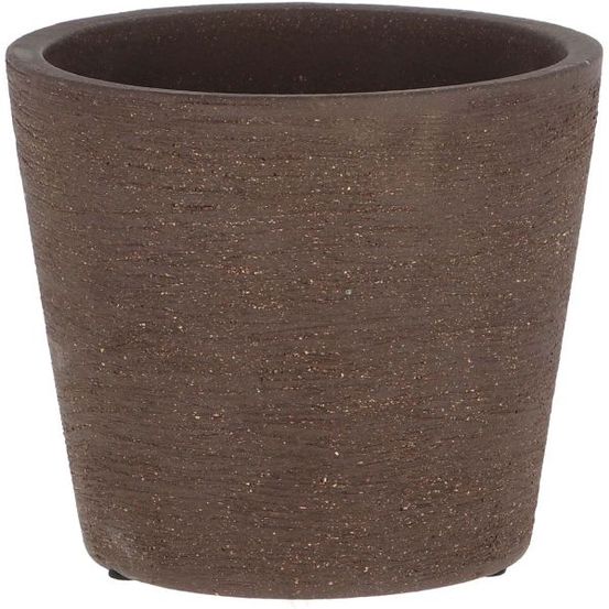 Pot de fleur en terre cuite non verni marron 15 cm