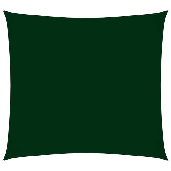 Voile toile d'ombrage parasol tissu oxford carré 6 x 6 m vert foncé