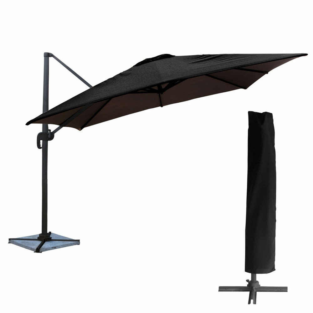 MWH - Housse de parasol déporté 3x3 mètres avec tuteur.