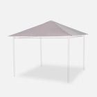 Toile de toit taupe pour tonnelle 3x3m elusa - toile de rechange pergola. Toile de remplacement