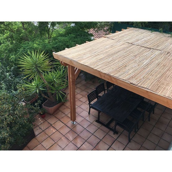 Pergolas independante, 400cmx300cm, bois douglas français, carport-auvent, abri terrasse