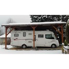 Abri indépendant deux pentes, 450cmx750cm, bois douglas français, carport, auvent, abri camping-car
