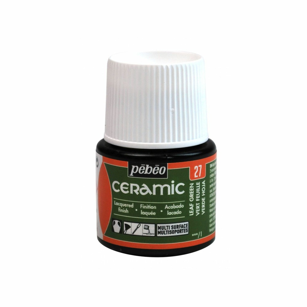 Peinture céramique et multi-surfaces - vert feuille - 45 ml