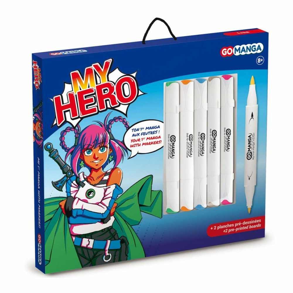 Kit de dessin my hero go manga - lisa