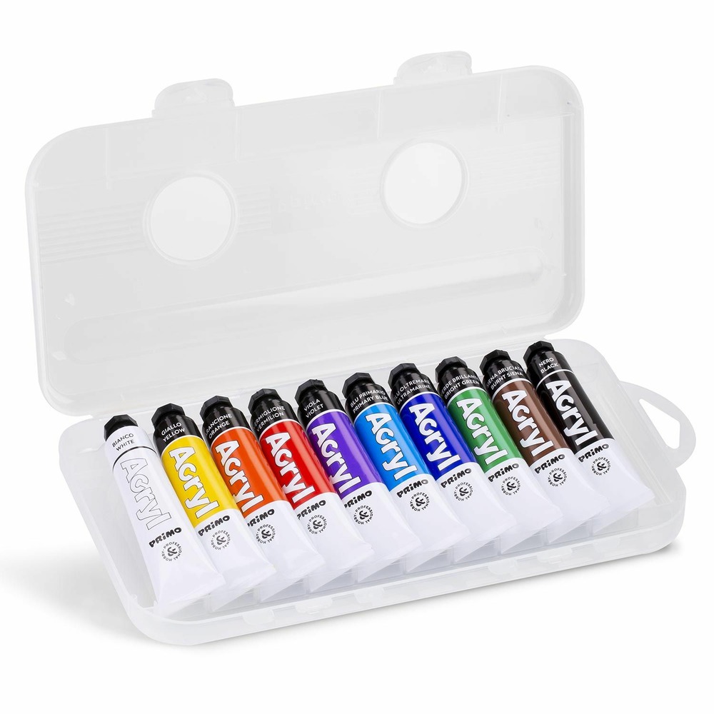 10 tubes de peinture acrylique 18 ml