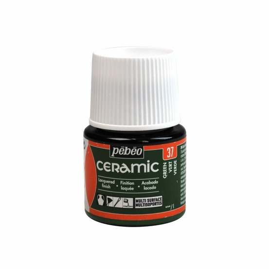 Peinture céramique et multi-surfaces - vert - 45 ml