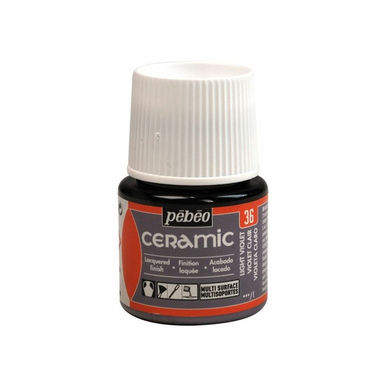 Peinture céramique et multi-surfaces - violet clair - 45 ml