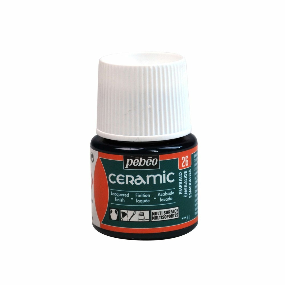 Peinture céramique et multi-surfaces - emeraude - 45 ml