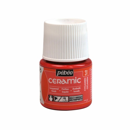 Peinture céramique et multi-surfaces - rouge - 45 ml