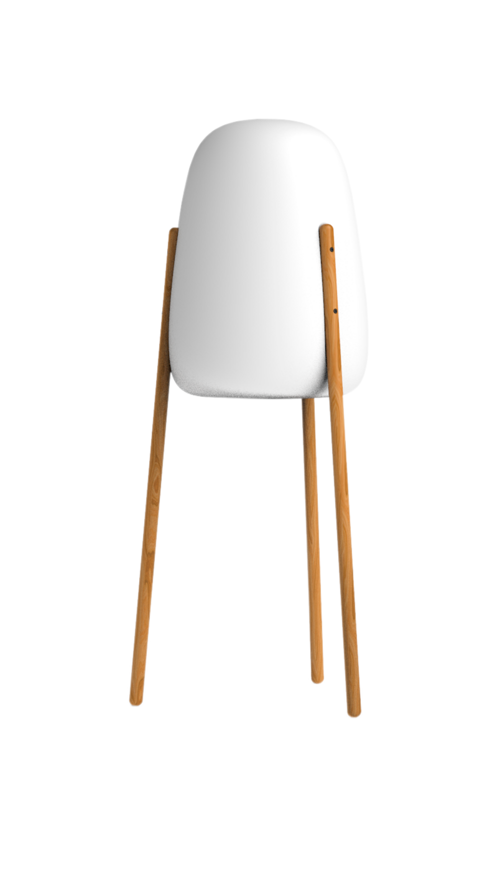 Lampe rocket 145 trépied en bois solaire+batterie rechargeable led rgb avec télécommande hauteur 145cm