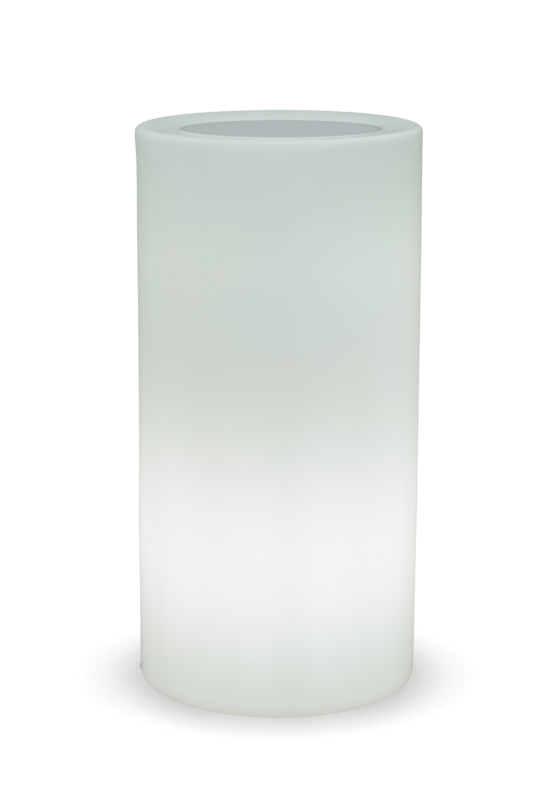 Pot de fleurs cylindrique lumineux Palma 70