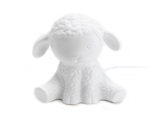 Lampe enfant mouton porcelaine