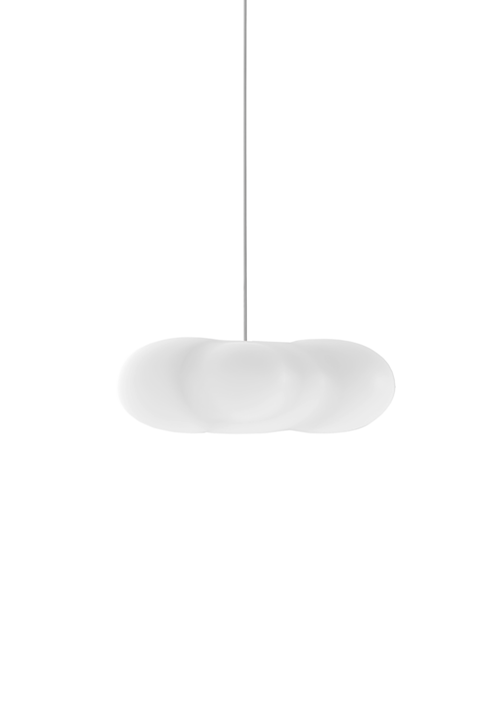 Suspension claudy en forme de nuage 50x40x20cm - blanc
