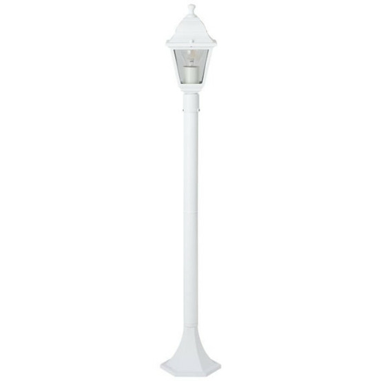 Lampadaire extérieur - - nissie - blanc - métal/verre - 1xe27 60w - ip44