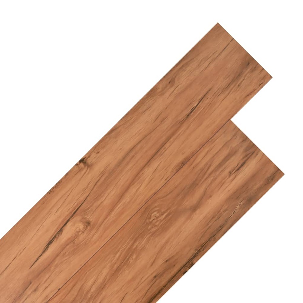 Planches de plancher pvc non auto-adhésif 4,46 m² orme naturel