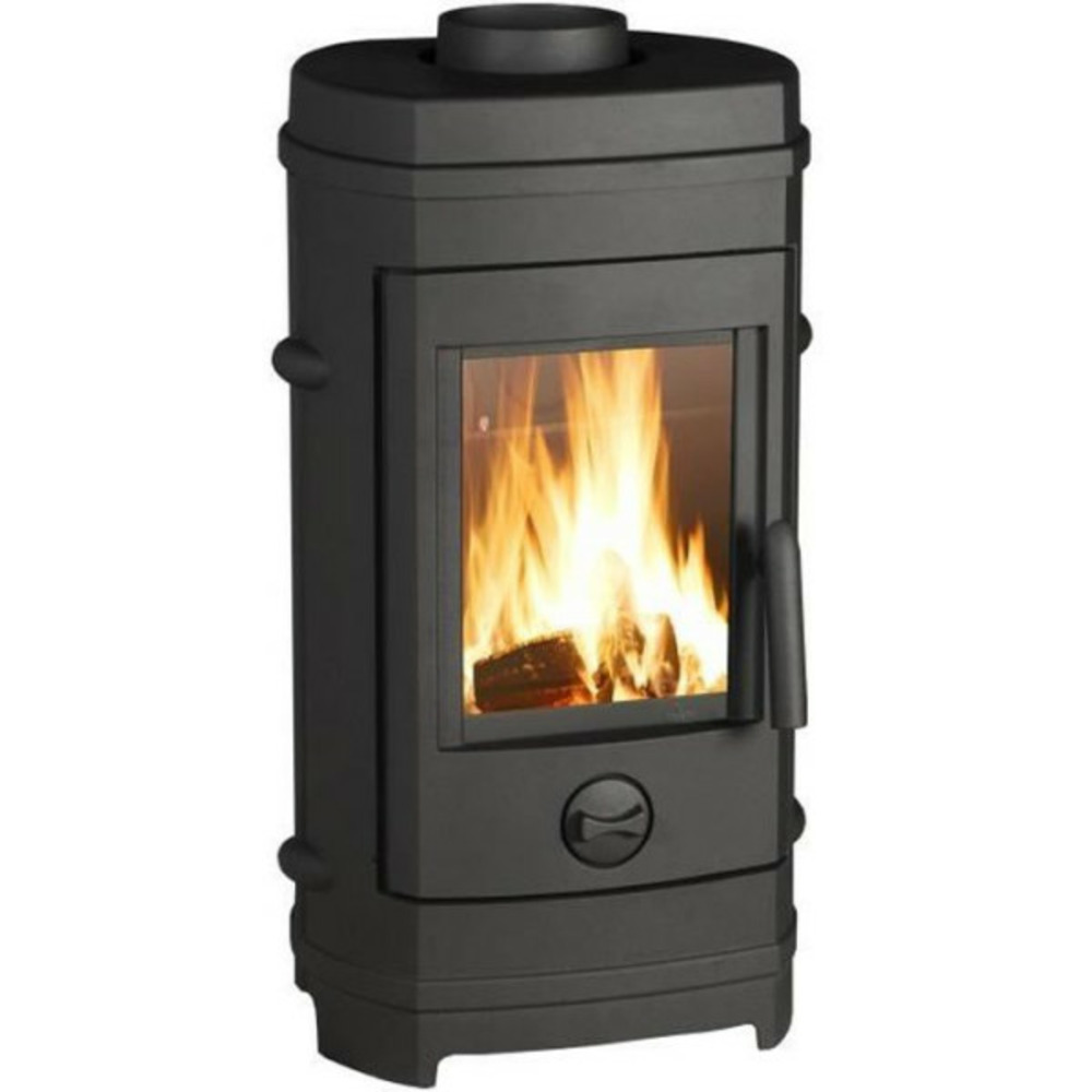 Poele a bois invicta remilly - puissance optimale: 7 kw - max: 10,5 kw - bûches 33 cm max - fonte - fabriqué en france - ecode