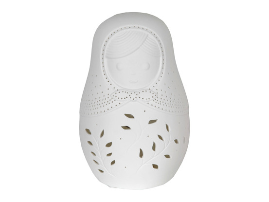 Lampe à poser babouchka blanc