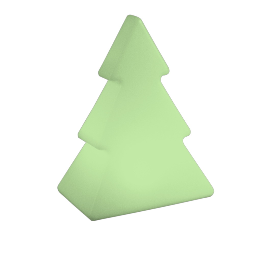 Sapin lumineux pinus 100 solaire+batterie rechargeable led rgb avec télécommande 78x35x100cm