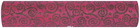 Chemin de table fuchsia arabesque en tissu non tisse 30 cm x 10 m - couleur: ros