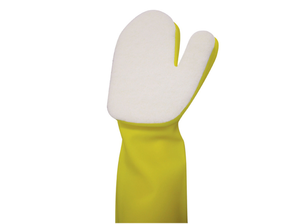 Gant grattoir pour ligne d'eau