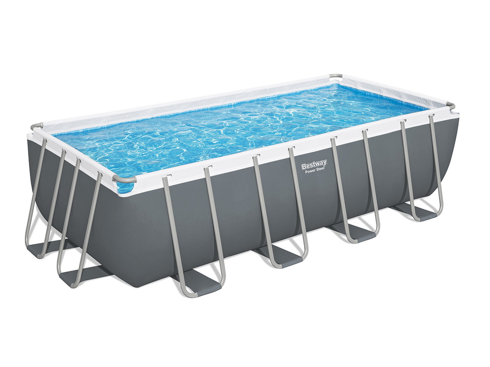 Piscine tubulaire rectangulaire Power Steel 4,12 x 2,01 x 1,22 m