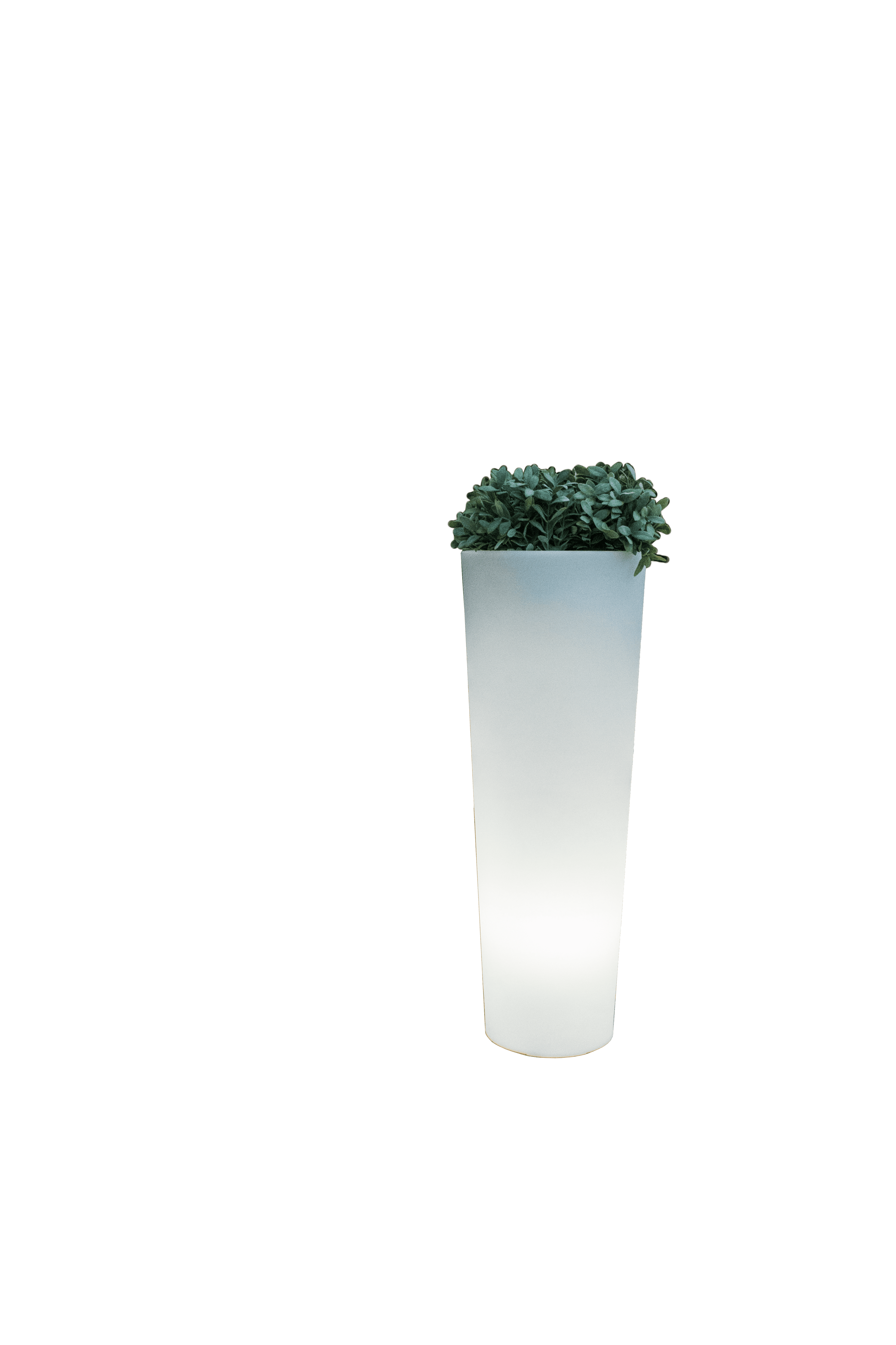 Pot de fleur lumineux exterieur solaire ou rechargeable cylindre