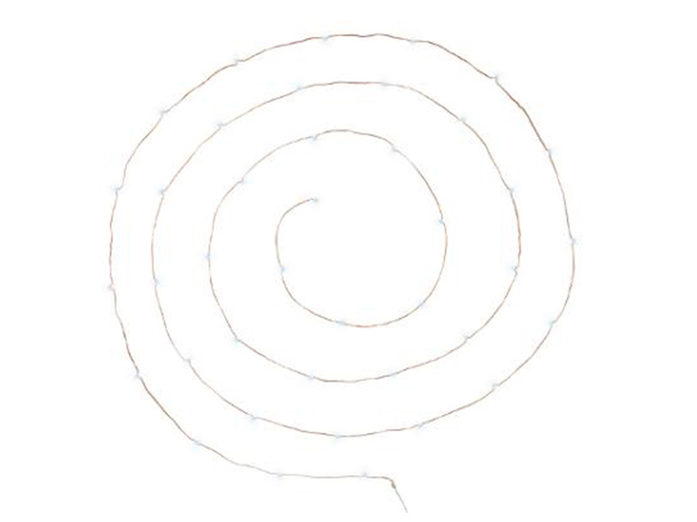 Guirlande lumineuse 40 micro-led - cuivre/blanc froid