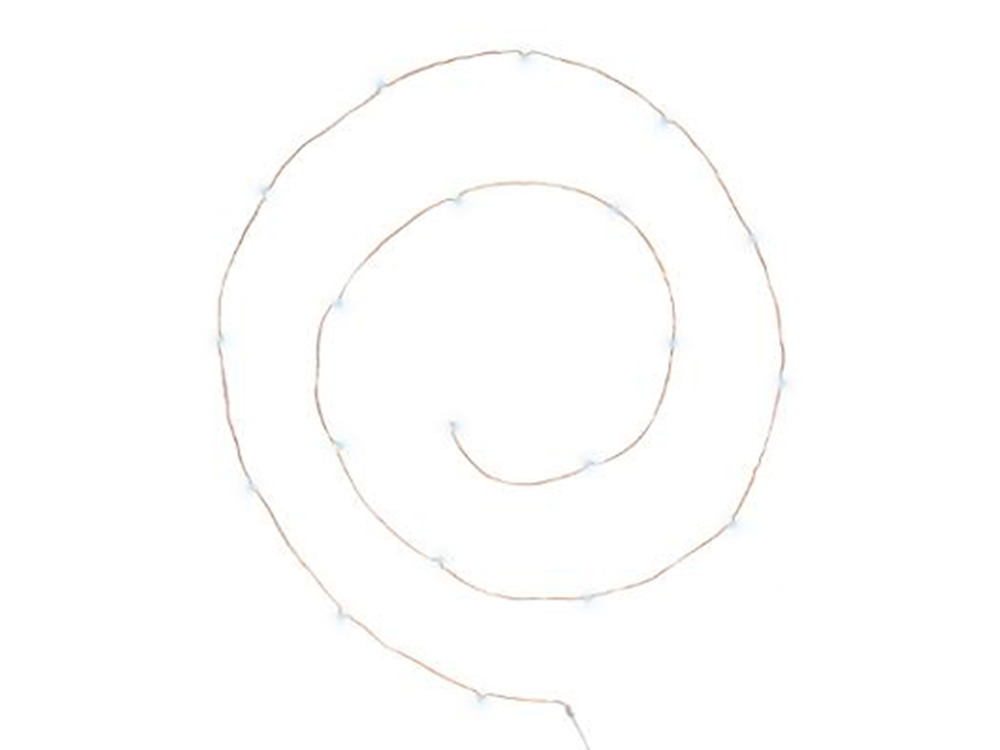 Guirlande lumineuse 20 micro-led - cuivre/blanc froid