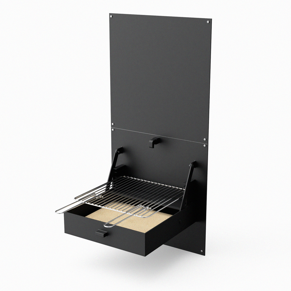 Barbecue wall ibbq avec plaque de protection