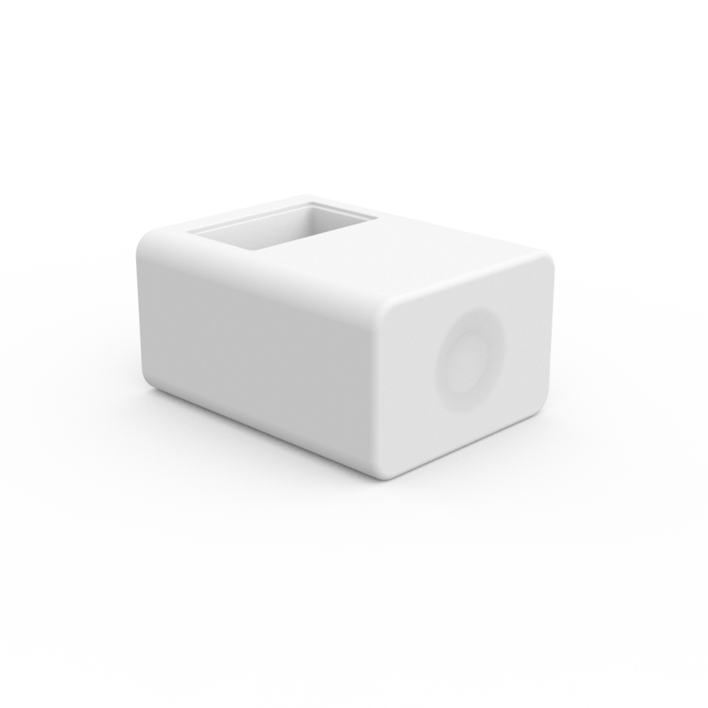 Table basse tarida 45x59x30cm - blanc