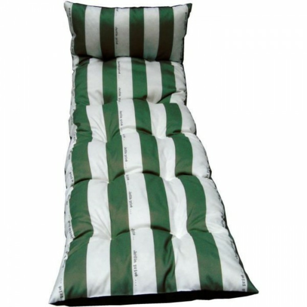 Coussin bain de soleil flocons cancale jp - 180 x 56 x 10 cm - vert