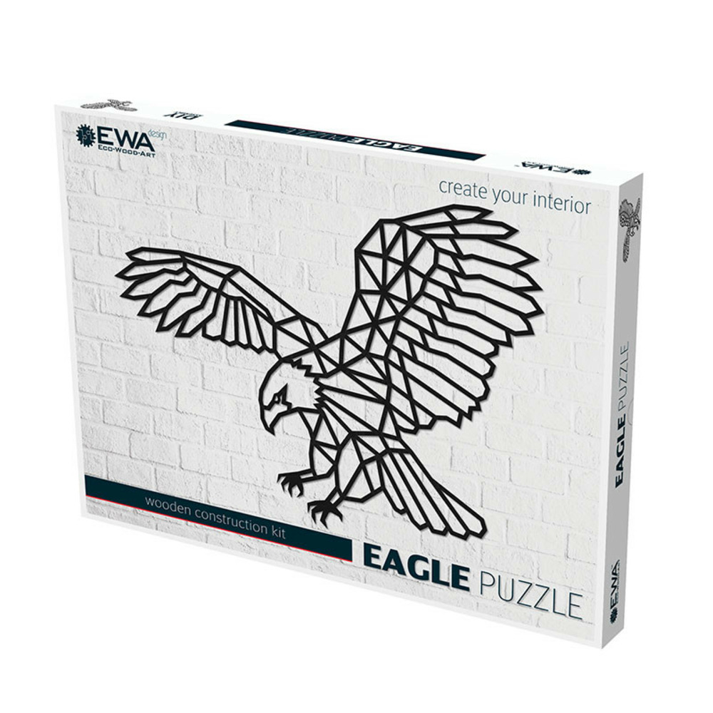 Puzzle mural en bois - aigle 83,5 cm