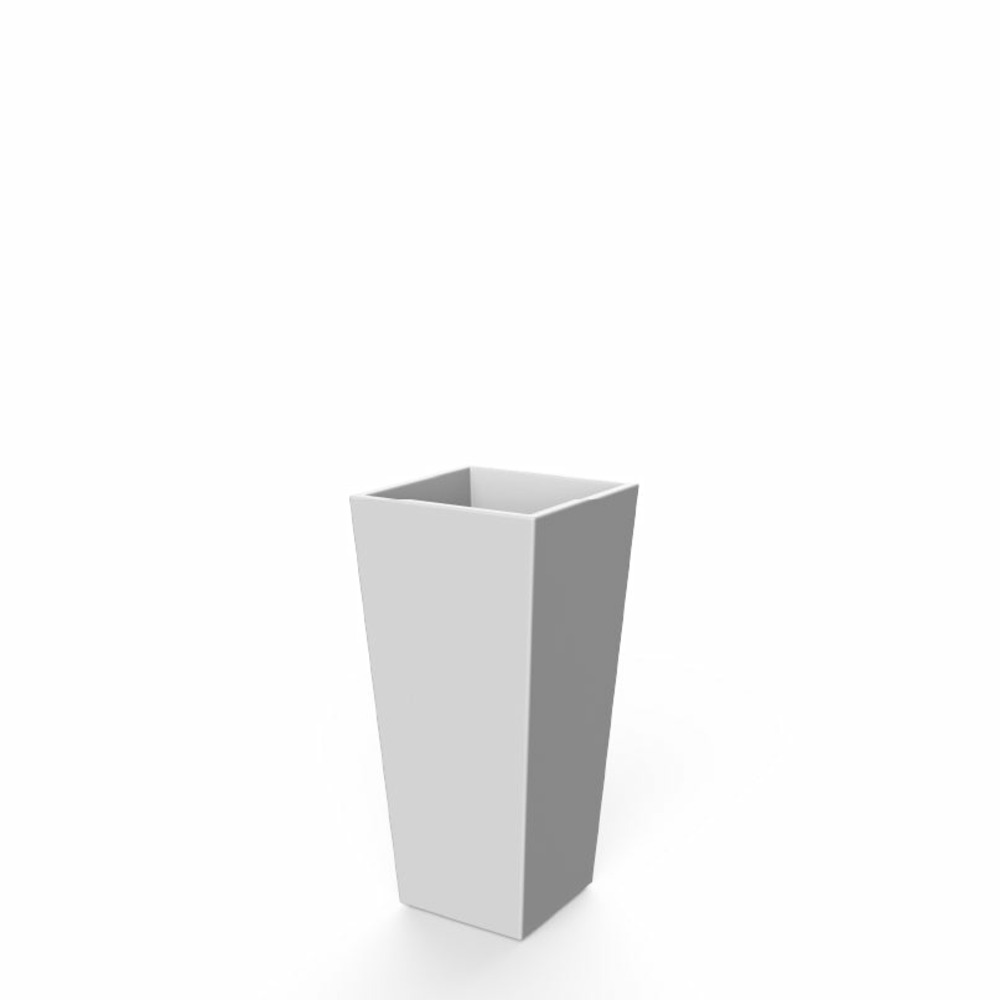 Pot de fleurs melisa 40 40x40x90cm - blanc