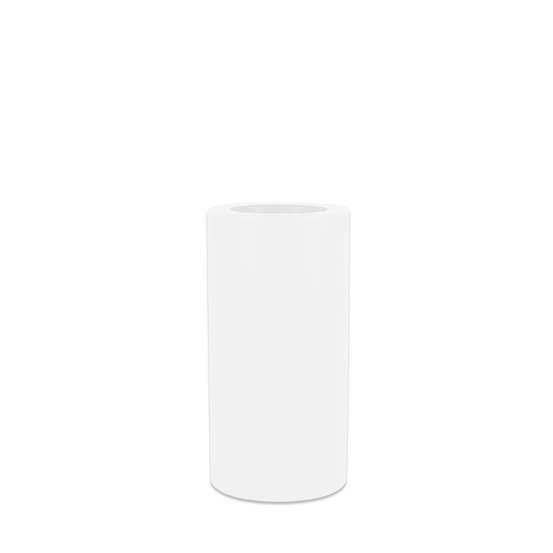 Pot de fleurs rond palma 70 blanc opaque ø35x70cm