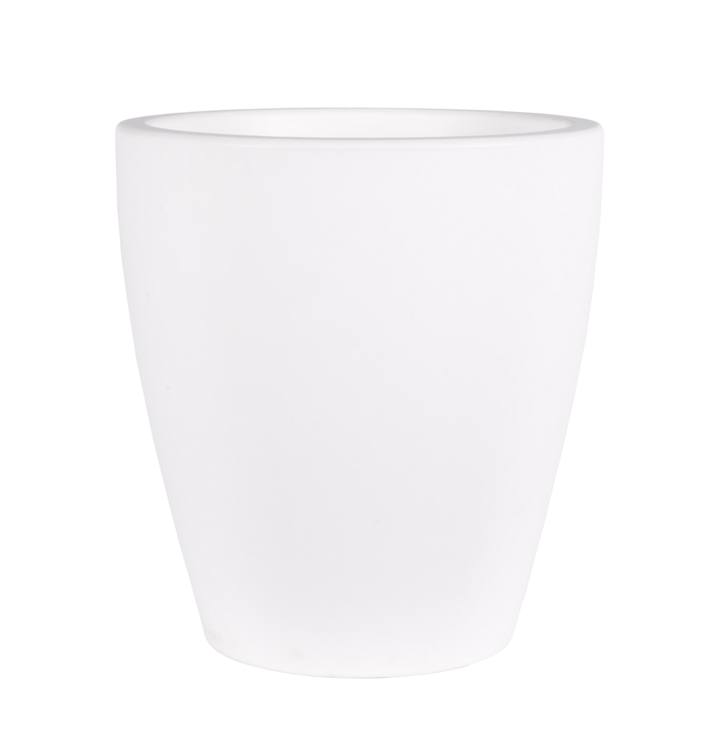 Pot de fleurs violeta 55 blanc opaque ø55x60cm