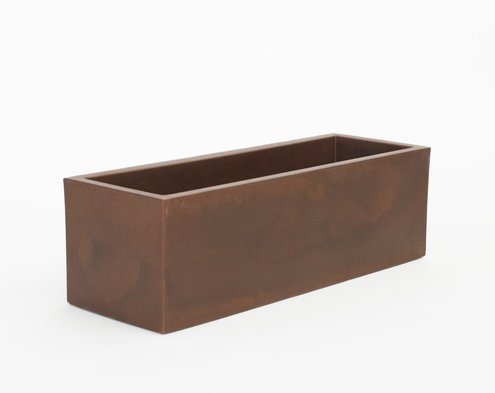 Jardinière jara 100x35x32cm - bronze