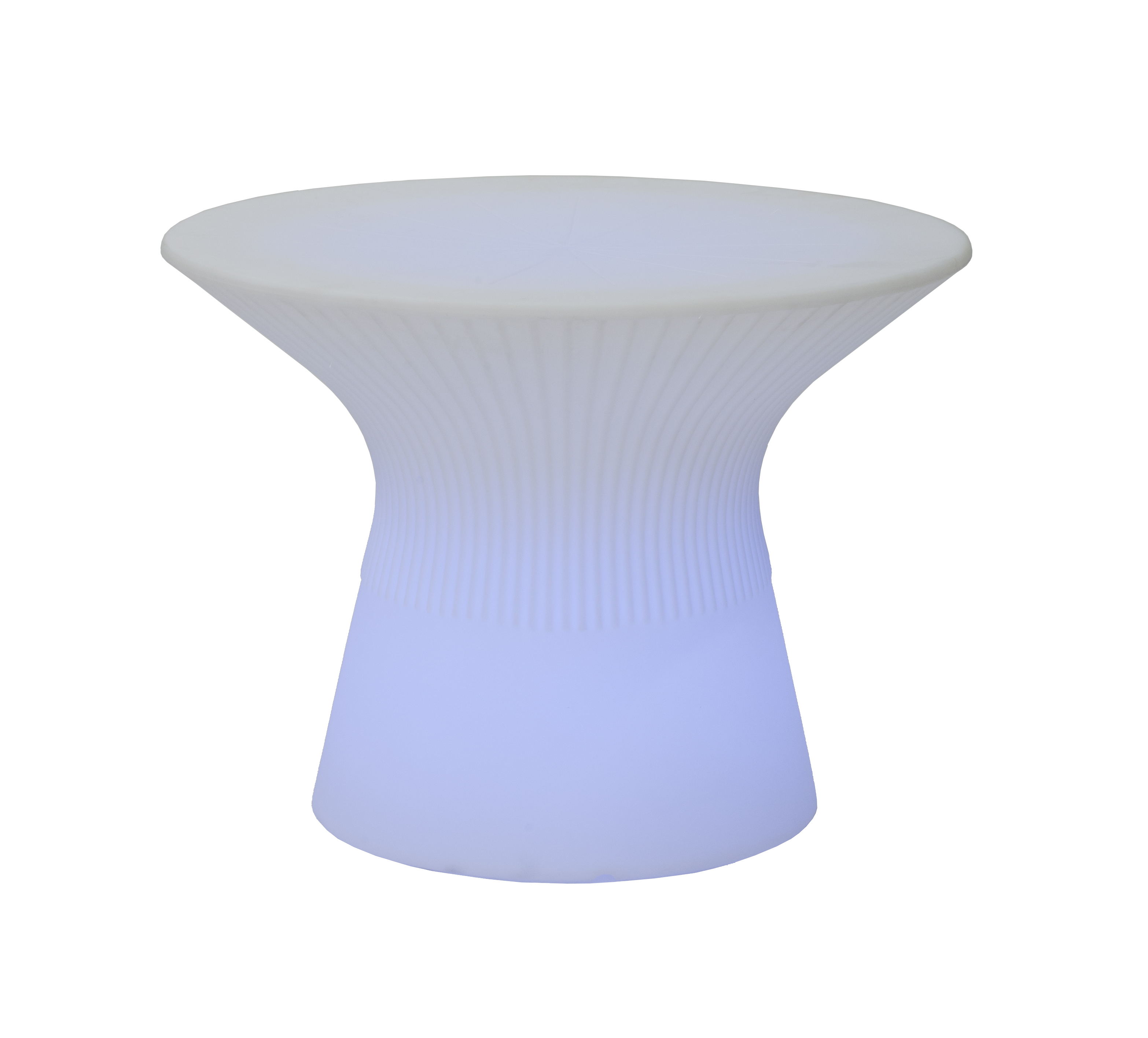 Table de jardin lumineuse capri 75 lumière blanche froide par câble ø99x75cm