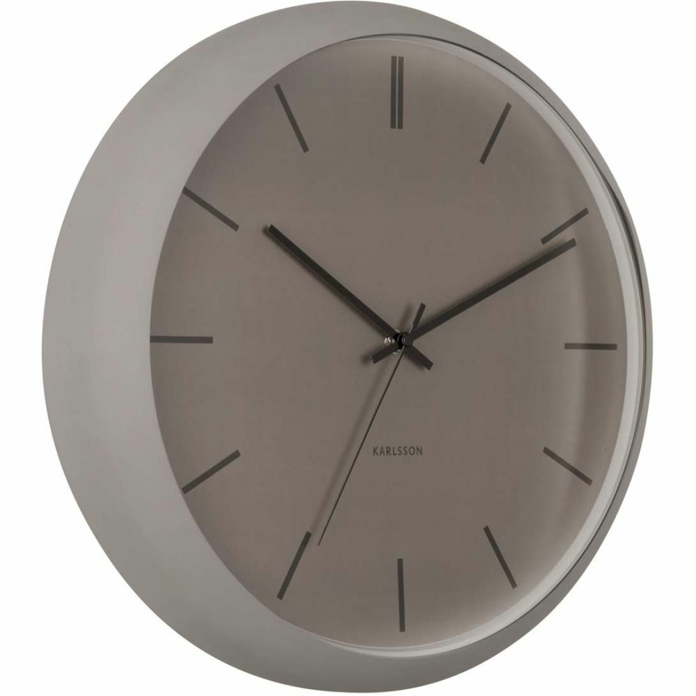 Horloge ronde en métal nirvana globe 40 cm gris foncé