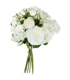 Bouquet de 18 fleurs artificielles blanches d. 32 x h. 50 cm