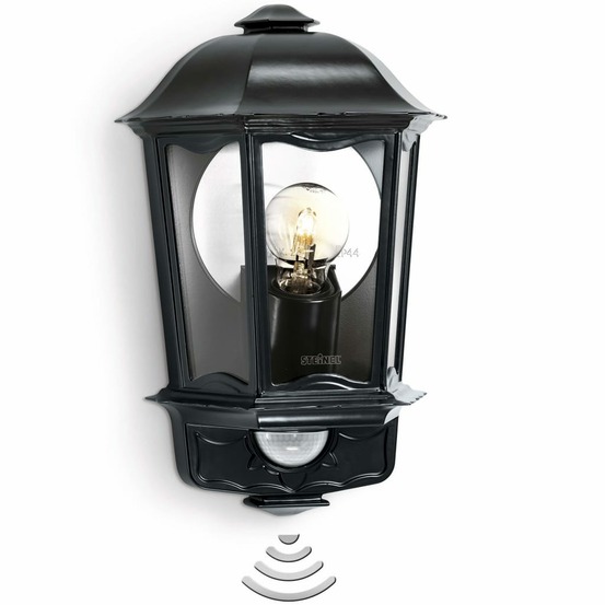 Lampe à capteur d'extérieur l 190 noir