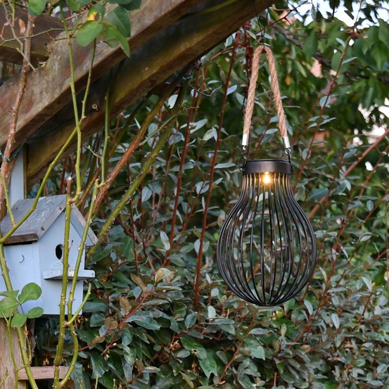 Lanterne solaire doty - 1 led blanc chaud - fixe - extérieur - chromex