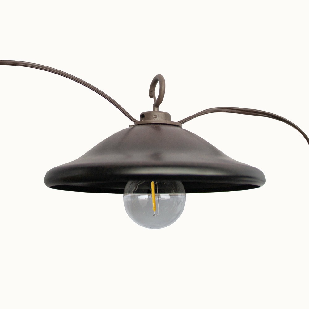 Lot de 8 abats jours astoria pour guirlande solaire - chromex