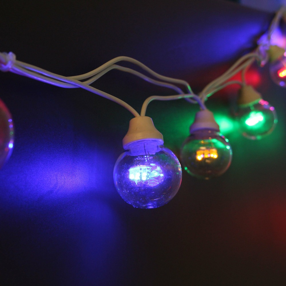 Guirlande lumineuse extérieur connectable 10 globes guinguette LED
