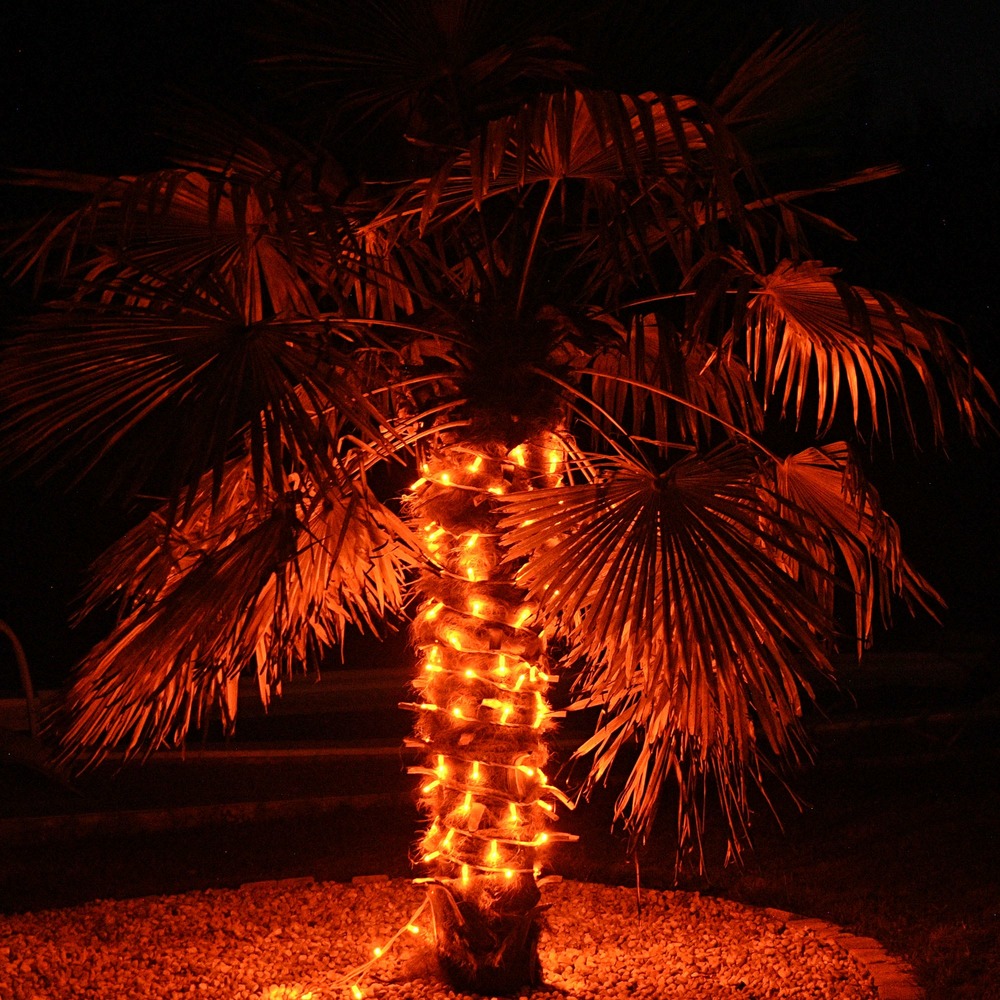 Guirlande aquarelle orange pastel - 2000 prolongeable - 200 led - intérieur/ extérieur - chromex