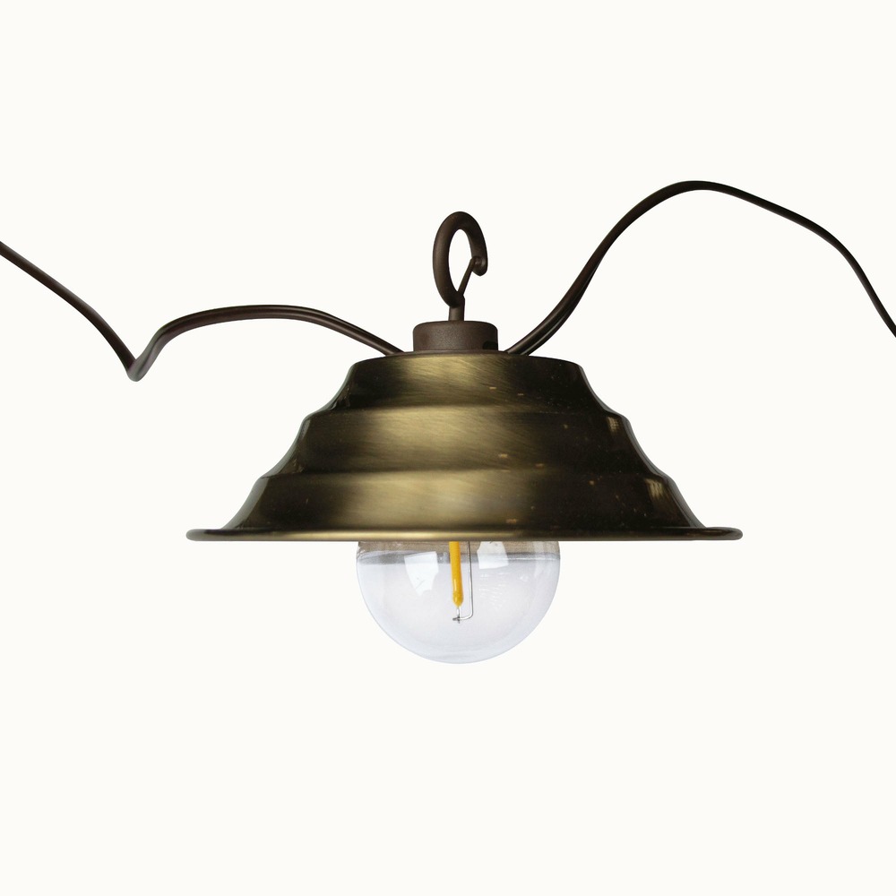 Lot de 8 abats jours harlem pour guirlande solaire - chromex