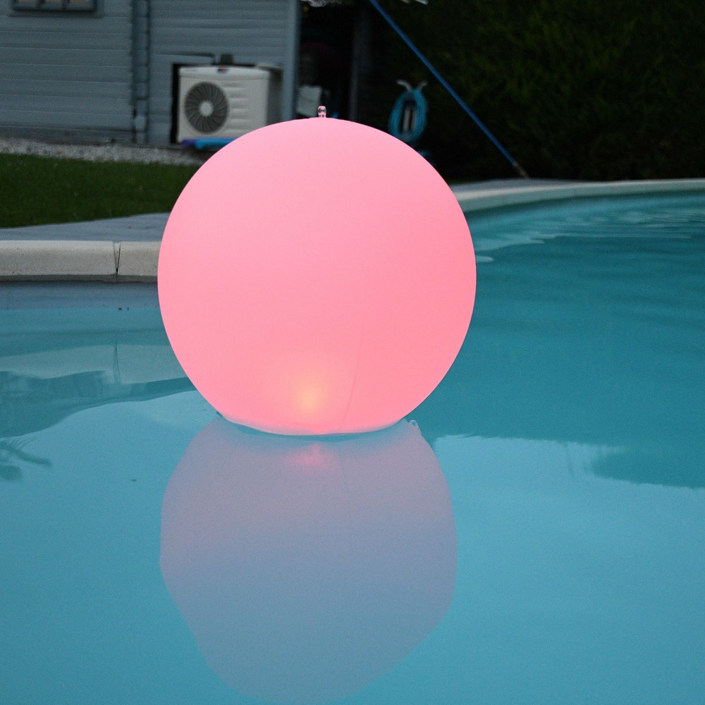 Ballon gonflable solaire buly blanche ou rvb - chromex