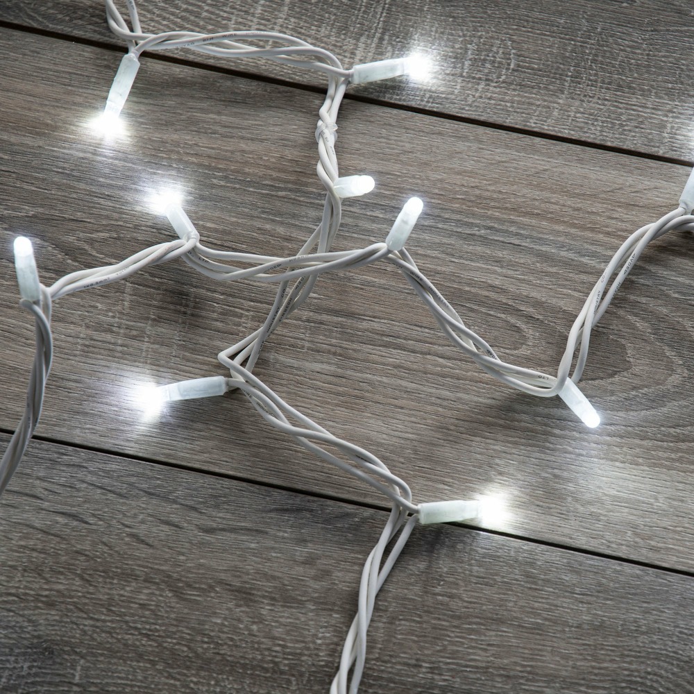 Guirlande blanc l12m 120 led prolongeable int/ext