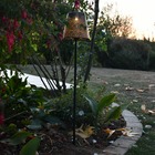 Piquet solaire orient -  led blanche - à planter - en acier - extérieur - chromex